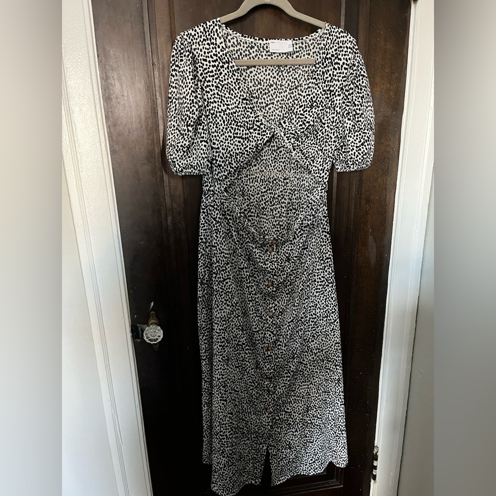 ASOS Black and White Patterned Dress